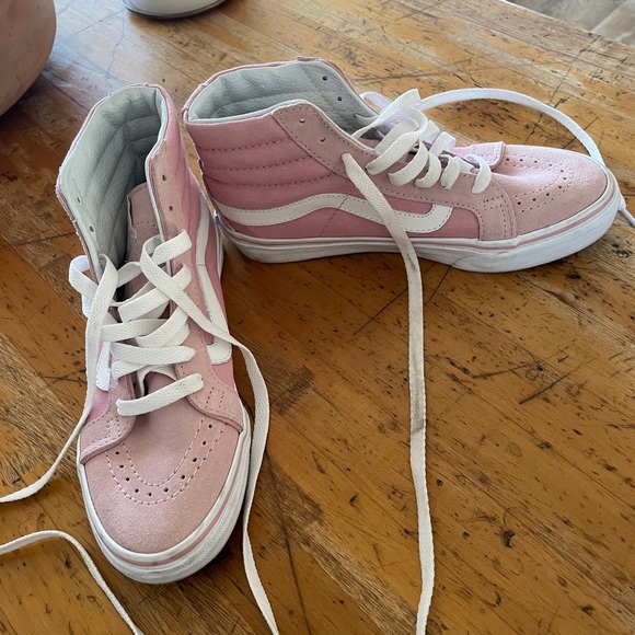 Vans Light Pink Suede High Tops Women size 5.5 - Picture 6 of 8
